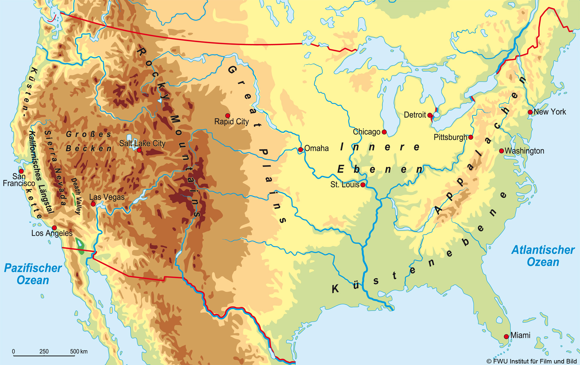 Von der Ostküste zu den Great Plains