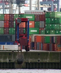 Container im Hamburger Hafen